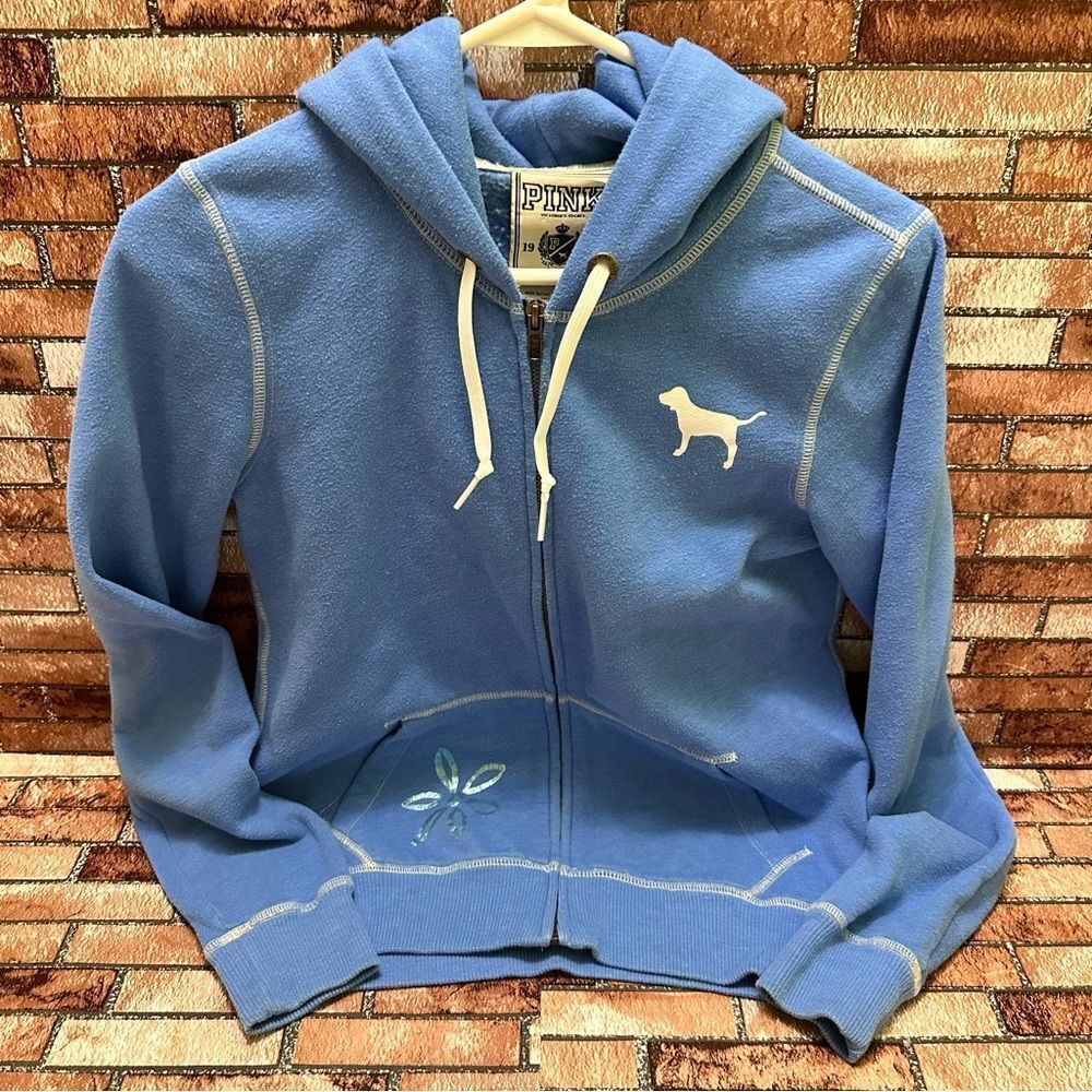Victorias Secret PINK Sweatshirt full zip Hoodie Jacket Size S/P